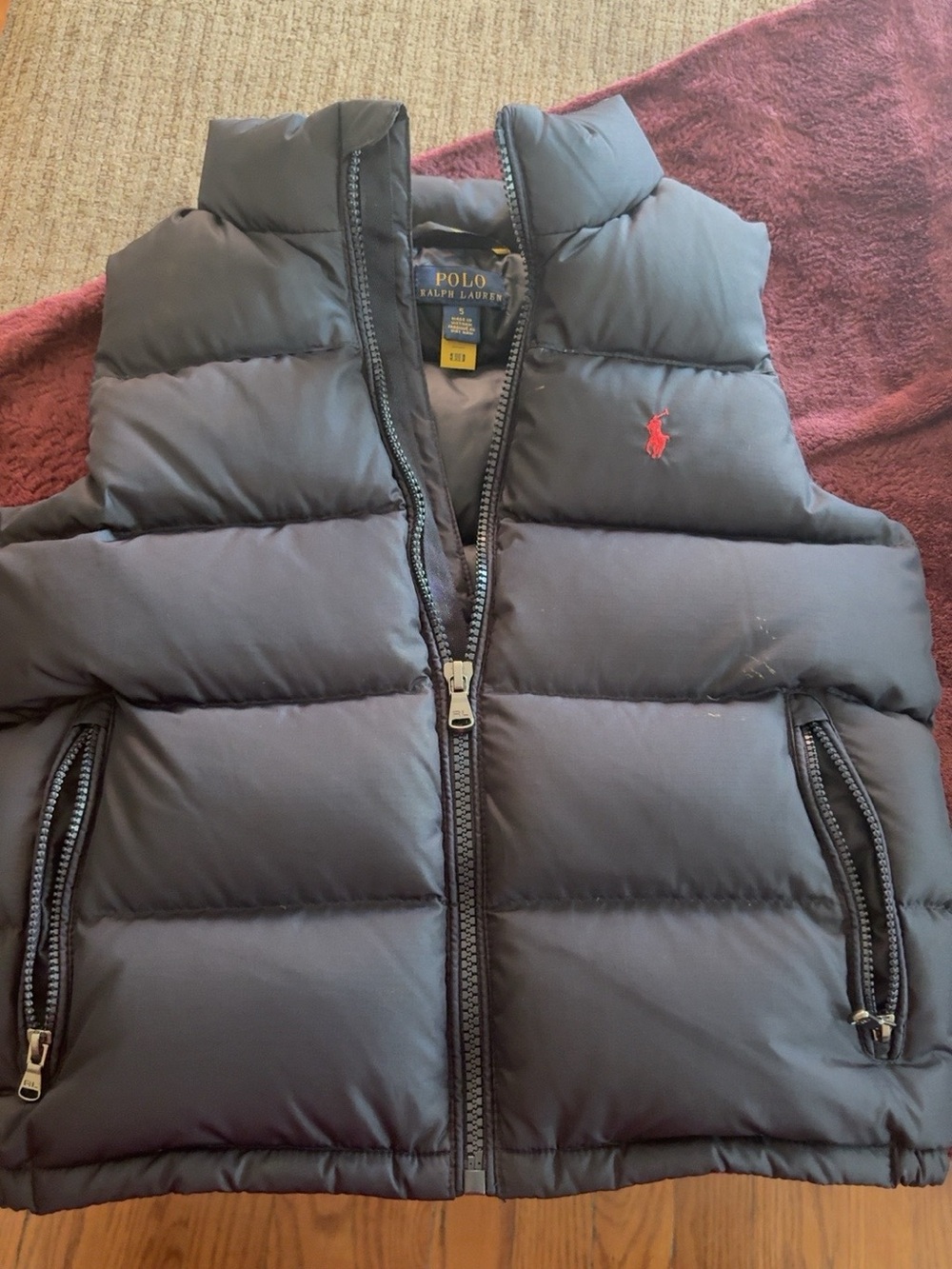 Polo Ralph Lauren Boys Black Puffer Vest Size 5